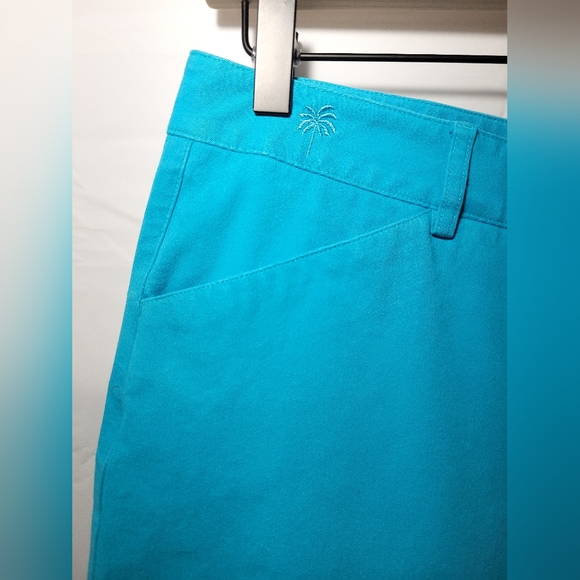 Lilly Pulitzer blue cotton spandex cropped pants, size 6 - Picture 4 of 7